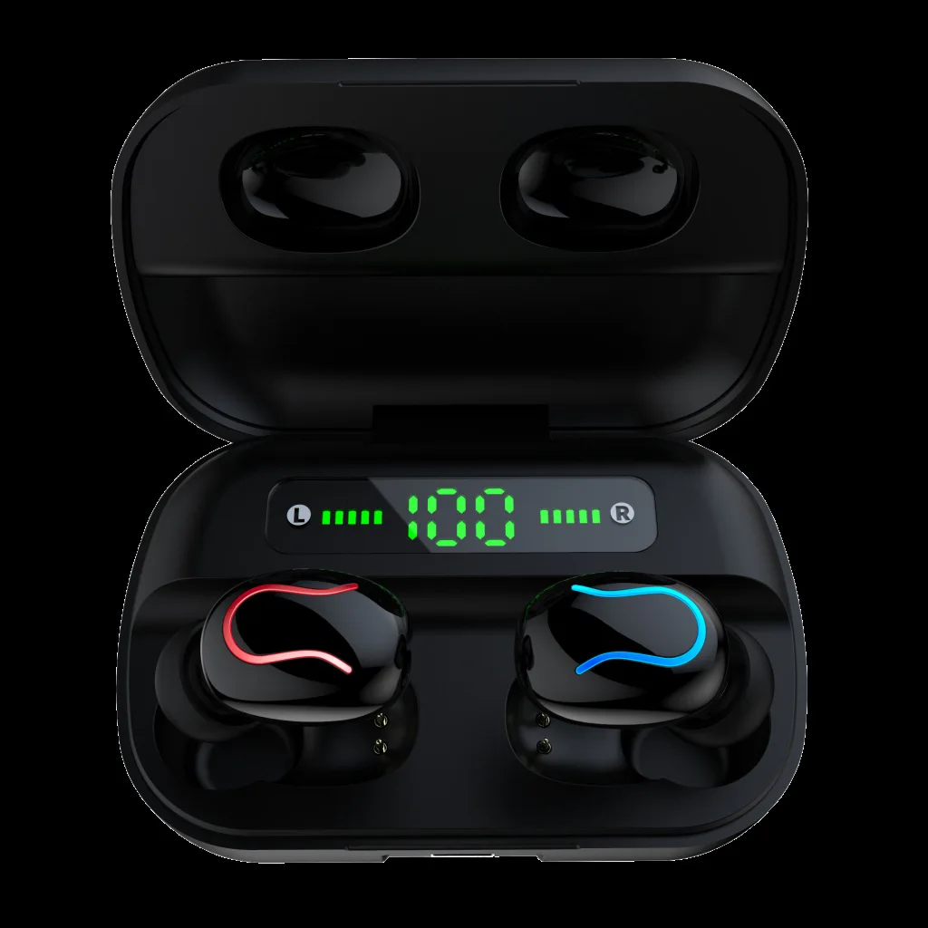 HBQ-Q82, tws, Спортивная bluetooth-гарнитура, 5,0, цифровой дисплей, складские Bluetooth наушники