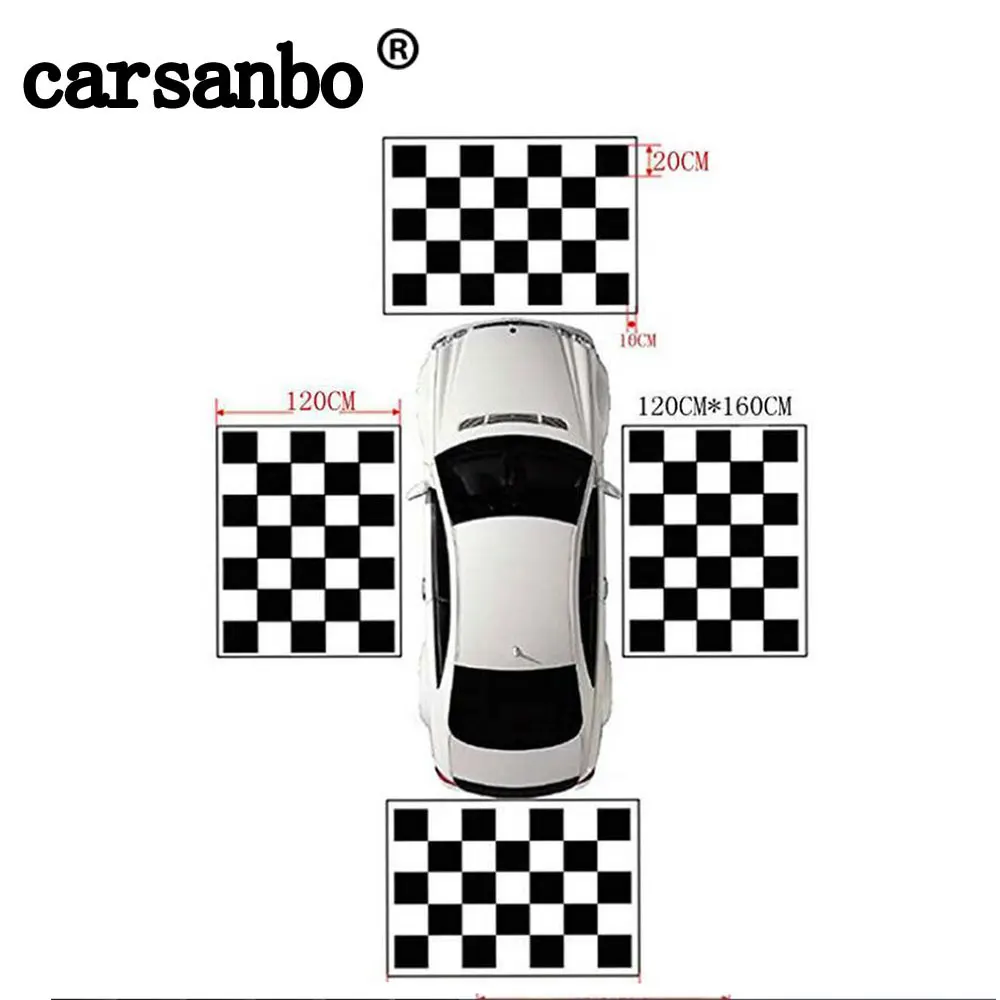 

Carsanbo Fabrics Calibration Cloth Special for 360 Degree camera Surround Bird View System Debugging Clothes 4pcs/set Nonwoven