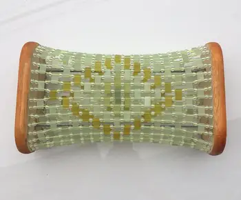 

KCONYD 10PCS Natural Jade Xiuyuhan Steamed Pillow Health Care Jade Hollow Pillow Cervical Spine Pillow Jade Curtain