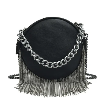

Trendy Luxury Handbags Women Bags Designer PU Leather Sexy Chain Women Croddbody Messenger Bags Zipper Gothic Bag Lady
