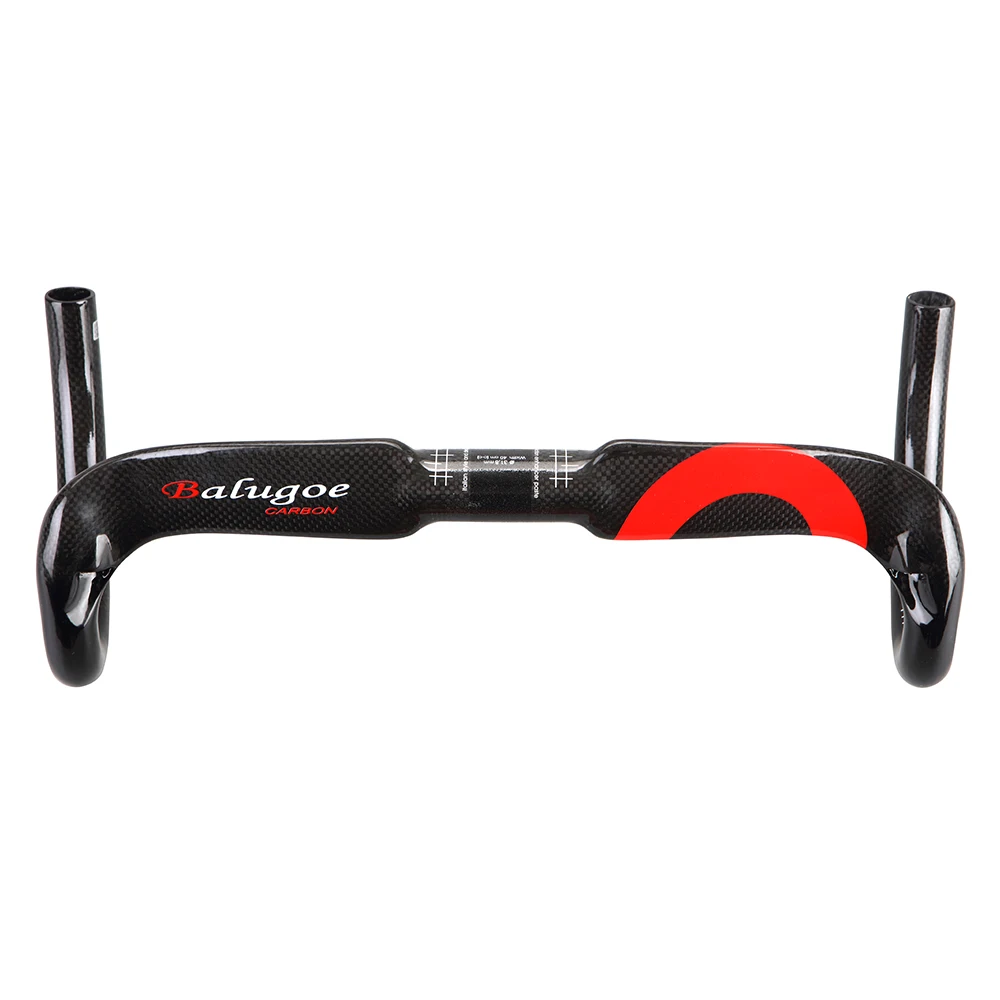 BALUGOE Particle paint design Carbon full handlebar bent bar carbon fiber road bike handlebar 3K 40/42/44 cm Internal cable