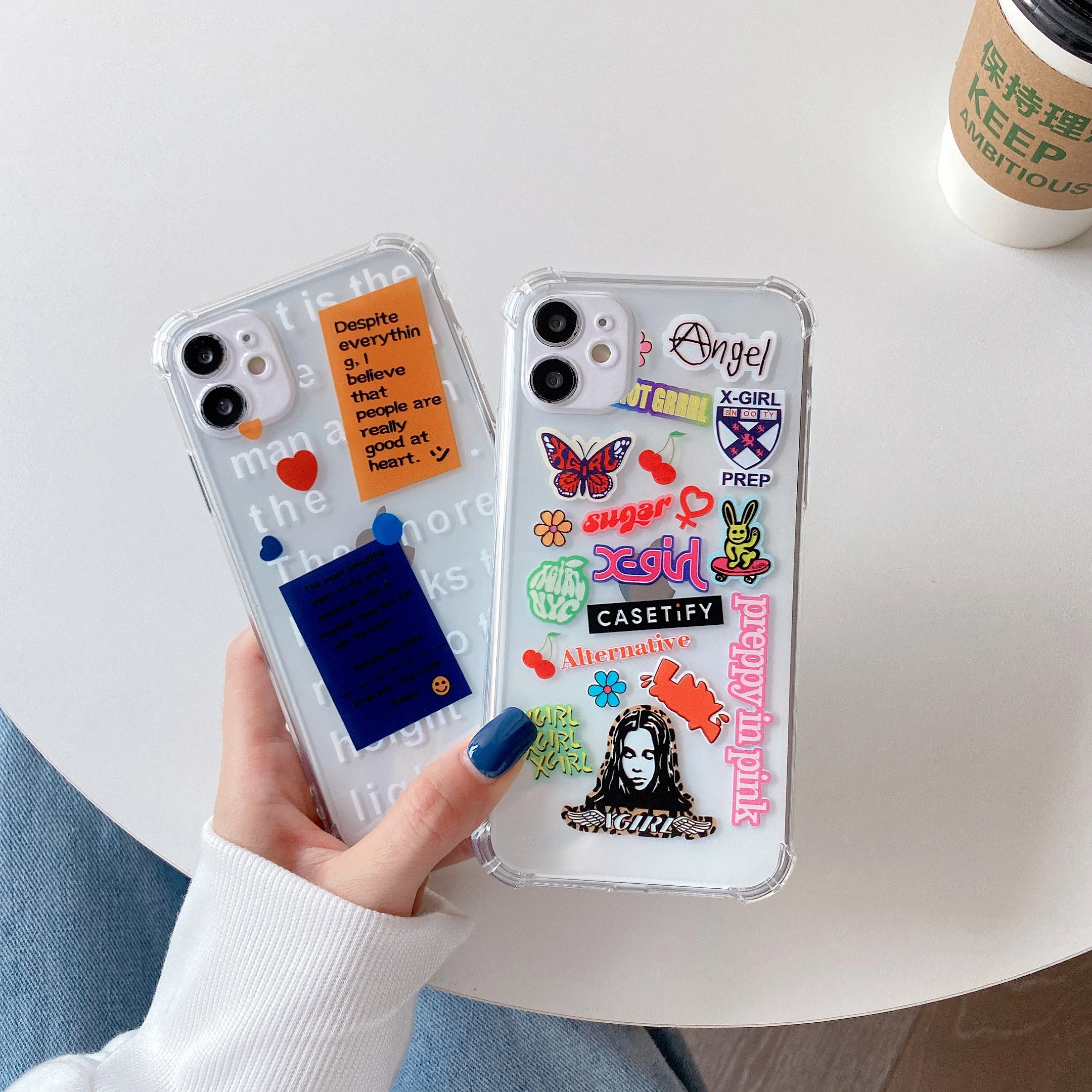 

Fashion Personality Art Letter Phone Case For Xiaomi Redmi Note 8 7 6 9 Pro MAX 9s 9A Mi X3 Luxury Abstract Soft TPU Back Cover