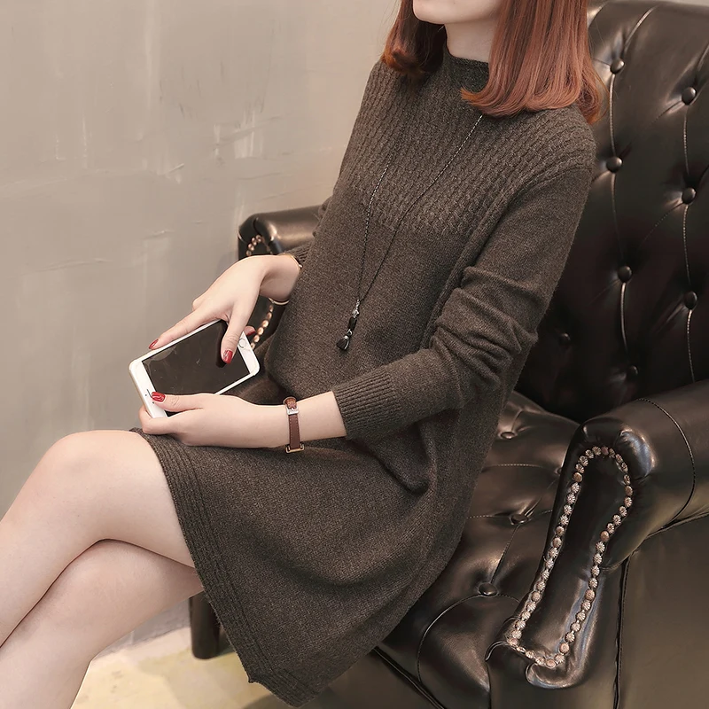 MD8920 свободный свитер с высоким воротником 60-1/f, 11 ряд 4 полки - Цвет: see chart