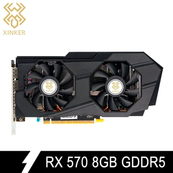 

For Radeon RX570 8GB 256bit GDDR5 PCI Express x16 3.0 D5 Desktop Computer PC Gaming Video Graphics Card External Graphics Cards