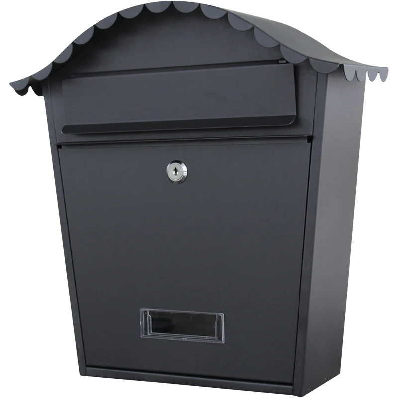 Винтажный металлический Железный почтовый ящик с замком для пасторальных газет