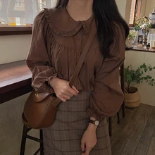 ^#Cheap shintimes Blusas Mujer De Moda Spring Autumn Vintage Cotton Blouse Women Solid Tops Long Sleeve Shirts Korean Fashion Clothing ^#Cheap shintimes Blusas Mujer De Moda Spring Autumn Vintage Cotton Blouse Women Solid Tops Long Sleeve Shirts Korean Fashion Clothing