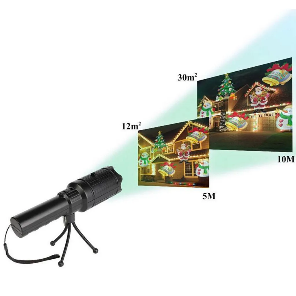 Рождественский фонарик проектор фонарик карта вставки проектор огни для помещений