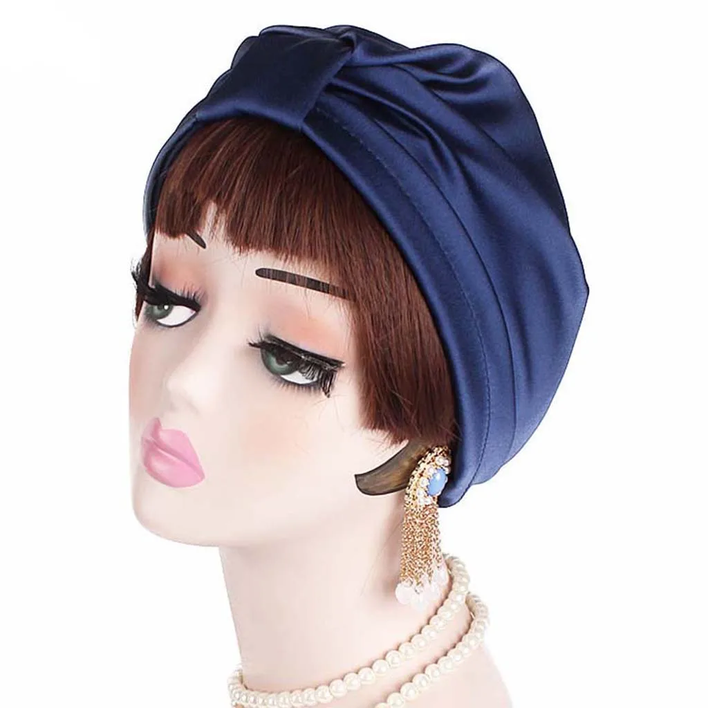 Sleep Hats Soft Silk Sleeping Sleep Wrap Cap Night Sleep Hat Hair Care Scarves Hats Bonnet Women’s Lady Sleeping Hats Bonnet