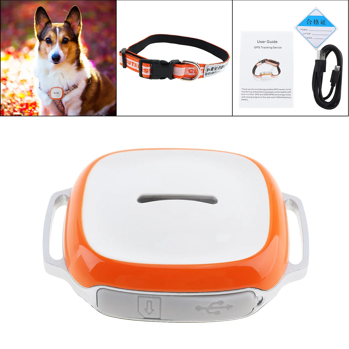 Дешево GT011 водонепроницаемый мини font b gps b font трекер локатор с wifi GSM GPRS трекер для домашних животных кошек собак