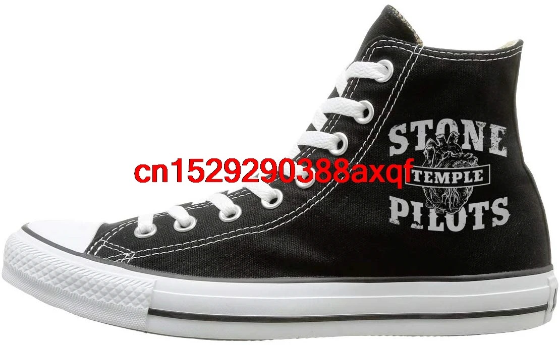 

Women Men Sports Shoes Casual Shoes Daily Stone Temple Pilots Print High-top Flat Canvas Shoes Fashion Sneakers Plus