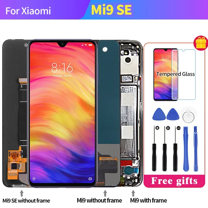 AMOLED ЖК-дисплей для Xiaomi mi 9 SE сенсорный экран дигитайзер Xiao Замена дисплея 5 97