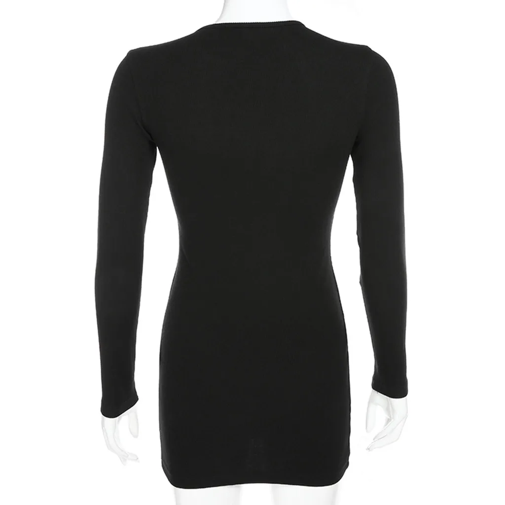 Robe noel hiver femme платье-свитер Зима одежда женское праздничное стильное сексуальное однотонное повседневное мини-платье с длинным рукавом#281111