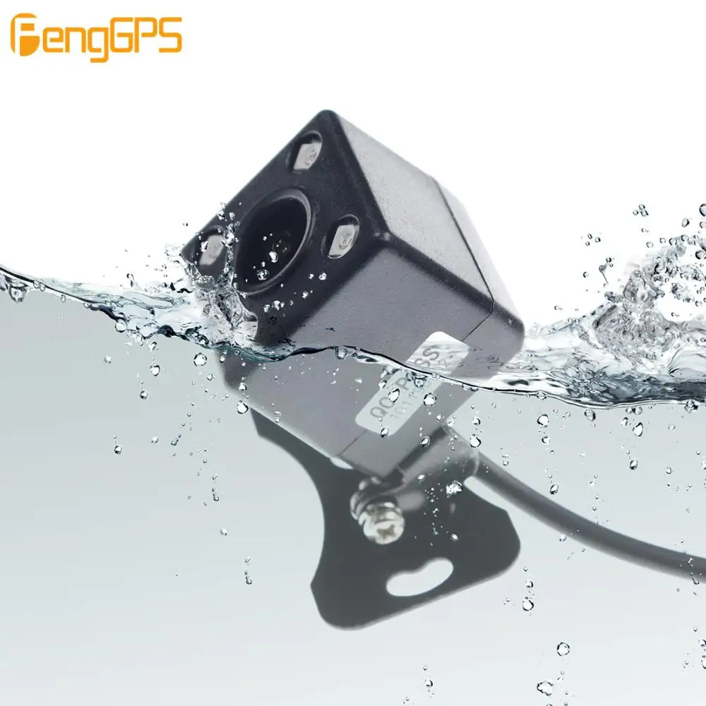 Водонепроницаемый 4 светодиодный видеорегистратор ночного видения, Автомобильная камера заднего вида, парковочная камера заднего вида для всех автомобилей, универсальная камера с широким углом обзора