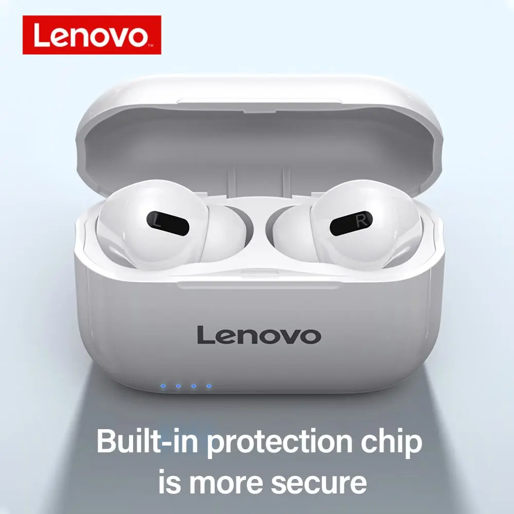 Original Lenovo LP1S TWS Wireless Bluetooth Earphone Sports Headset Stereo Earbuds HiFi Music With Mic VS lenovo LP2 Headset