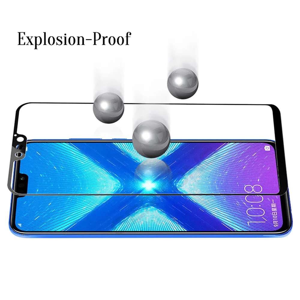 Полностью клеящееся закаленное стекло для HONOR View 10 20 8A 8C 8X 8S 9X Pro Lite противоударное