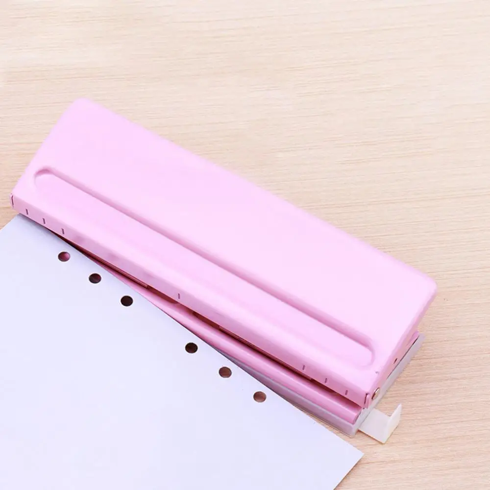 Holes Puncher Anti-slip 6 Durable Paper Punch Tool with Positioning Ruler for Office | Канцтовары для офиса и дома