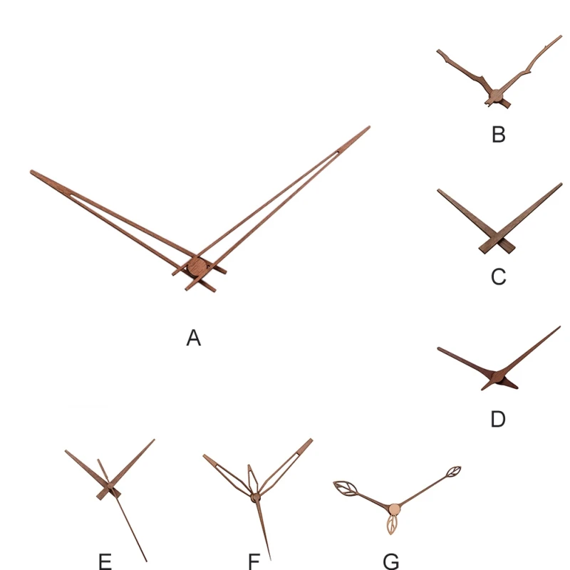 

Wooden Pointers DIY Creative Wall Clock Hands clock Walnut wood needle Quartz Clock replace part Accessories