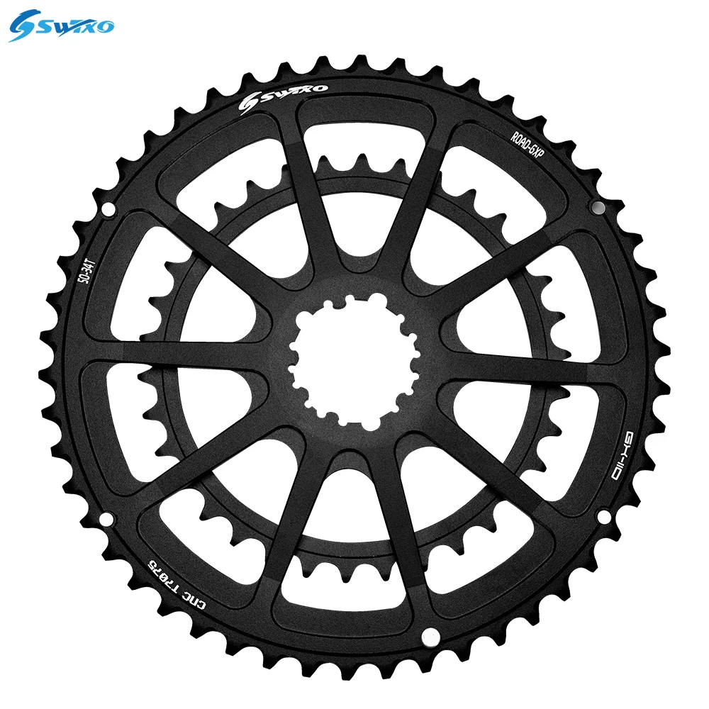 SWTXO Road Bike GXP Chainring Chain Wheel 34/50T 36/52T 39/53T Double Bicycle Crown for 9/10/11/12 Speed Crankset | Спорт и