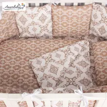 Комплект Premium в кроватку 19 предметов(7+12 бортиков) AmaroBaby(бязь