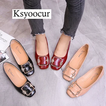 

Brand Ksyoocur 2020 New Ladies Flat Shoes Casual Women Shoes Comfortable Round Toe Flat Shoes Spring/summer Women Shoes X11