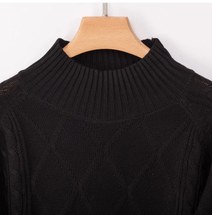 Зимний Длинный дизайнерский свитер с высоким воротом для беременных женщин, трикотажные пуловеры с рукавом летучая мышь размера плюс