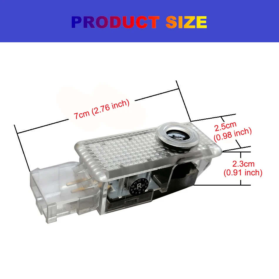 LED Laser Projector Light Car Door Welcome Lights Luces Para Auto Accessories Coche Interior Logo Luz For VW Volkswagen TOUAREG