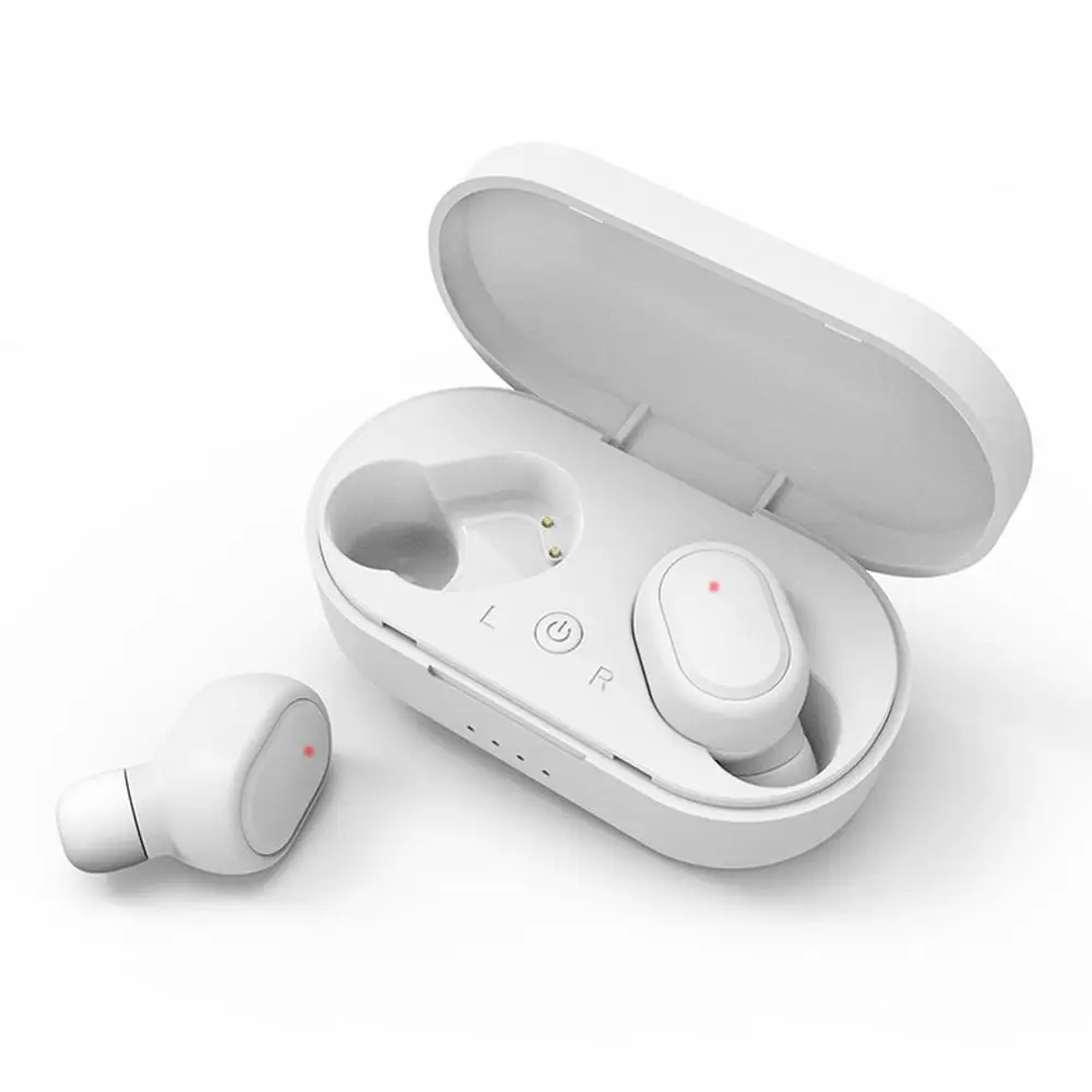 White TWS M1 Bluetooth гарнитуры беспроводные наушники 5,0 TWS наушники с шумоподавлением микрофон для iPhone для Xiaomi для huawei для samsung - Цвет: White
