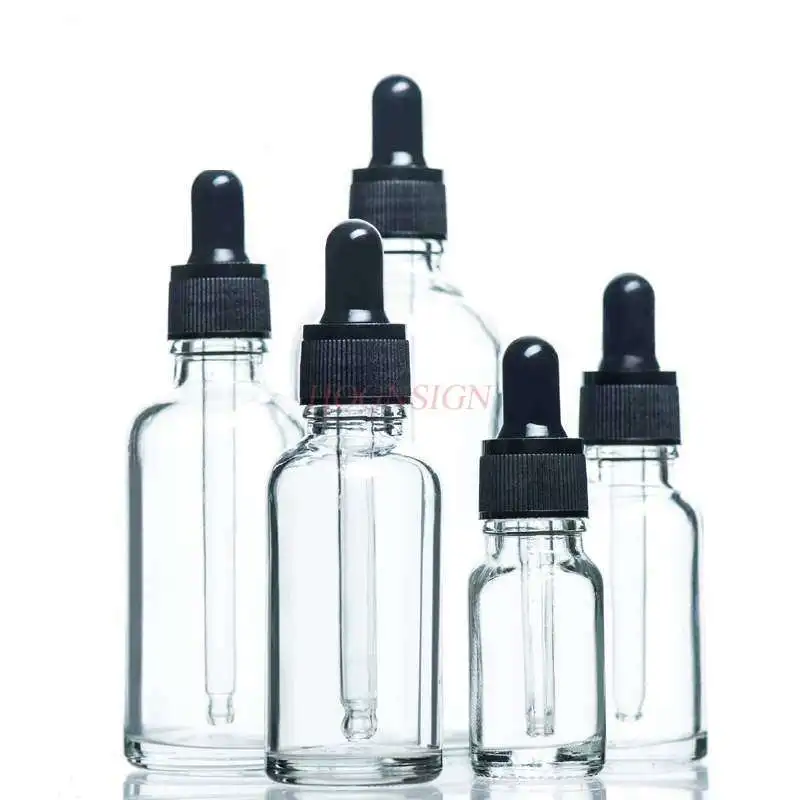 투명한 나사형 유리 드롭퍼 병 30ml 밀봉형 드롭퍼 화학 실험 장비 에센셜 오일 병