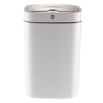 

Creative Bedroom Office Rechargeable New Plastic Smart Sensor Trash Garbage Cans Mute Automatic Trash Bin Household Paper Basket