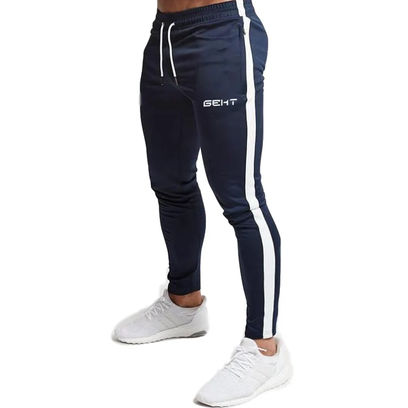 Men Gyms Pants Joggers Fitness Casual Long Pants Men Workout Skinny Sweatpants Jogger Tracksuit Cotton Trousers men trousers