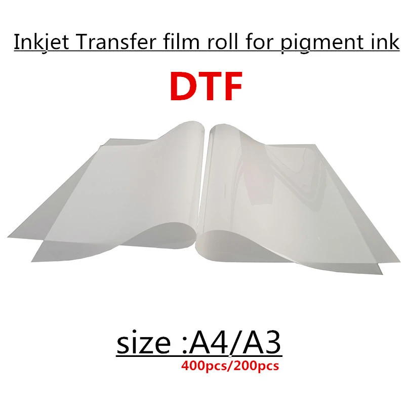 200 Stuks A4 A3 A3 + Size Dtf Afdrukken Inkjet Pet Film Lakens Voor T Shirt Transfer|Fotopapier| - AliExpress