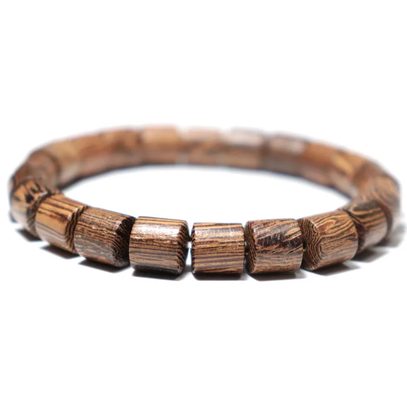 Natural Wooden Geometric Bracelet for Men and Women