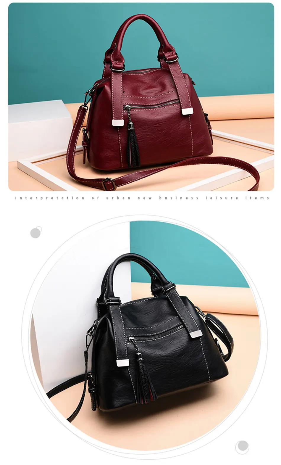Новая Большая повседневная женская сумка через плечо, женская сумка через плечо, роскошная брендовая дизайнерская Высококачественная кожаная Ретро сумка, 5 цветов