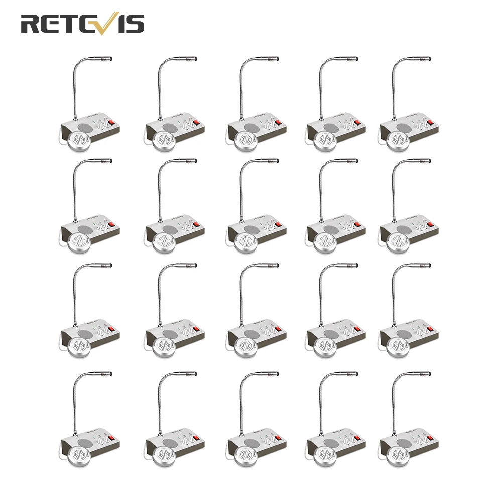 20шт Интерком банк Retevis RT 9908 система окна двойной способ интерфона окно динамик