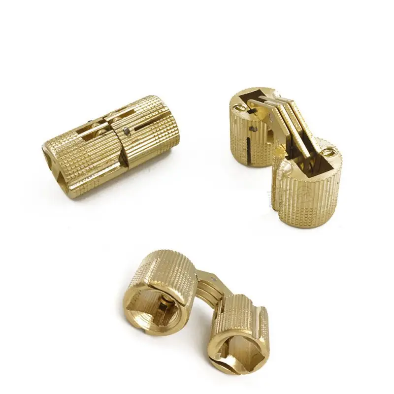 Hidden Invisible Concealed Copper Barrel Hinges Box Cabinet Furniture Hardware RXJB
