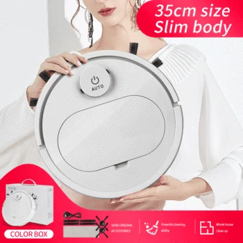 

MooKK Multifunctional Robot Vacuum Cleaner Automatic Charging Intelligent Sweeping Robot Wet and Dry Sweeping Vacuum Cleaner