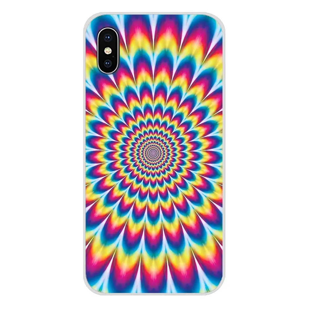 Для Apple IPhone X XR XS 11Pro MAX 4S 5s 5C SE 6S 7 8 Plus ipod touch 5 6 Чехлы для мобильных телефонов психоделический, с индийской спиралью знак мира инопланетянин - Цвет: images 3