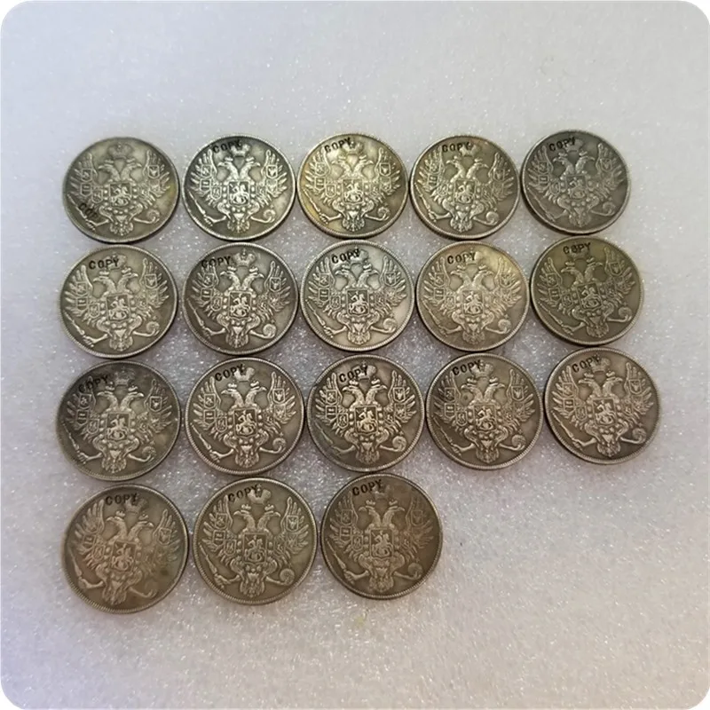1828-1845 Russia 3 ROUBLES platinum Copy Coin commemorative coins-replica coins medal coins collectibles