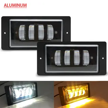 

Fog Lamp Assembly white amber Led Car front Fog Lights for lada 2110 -2117 Fog Lights Bumper Lamps kit