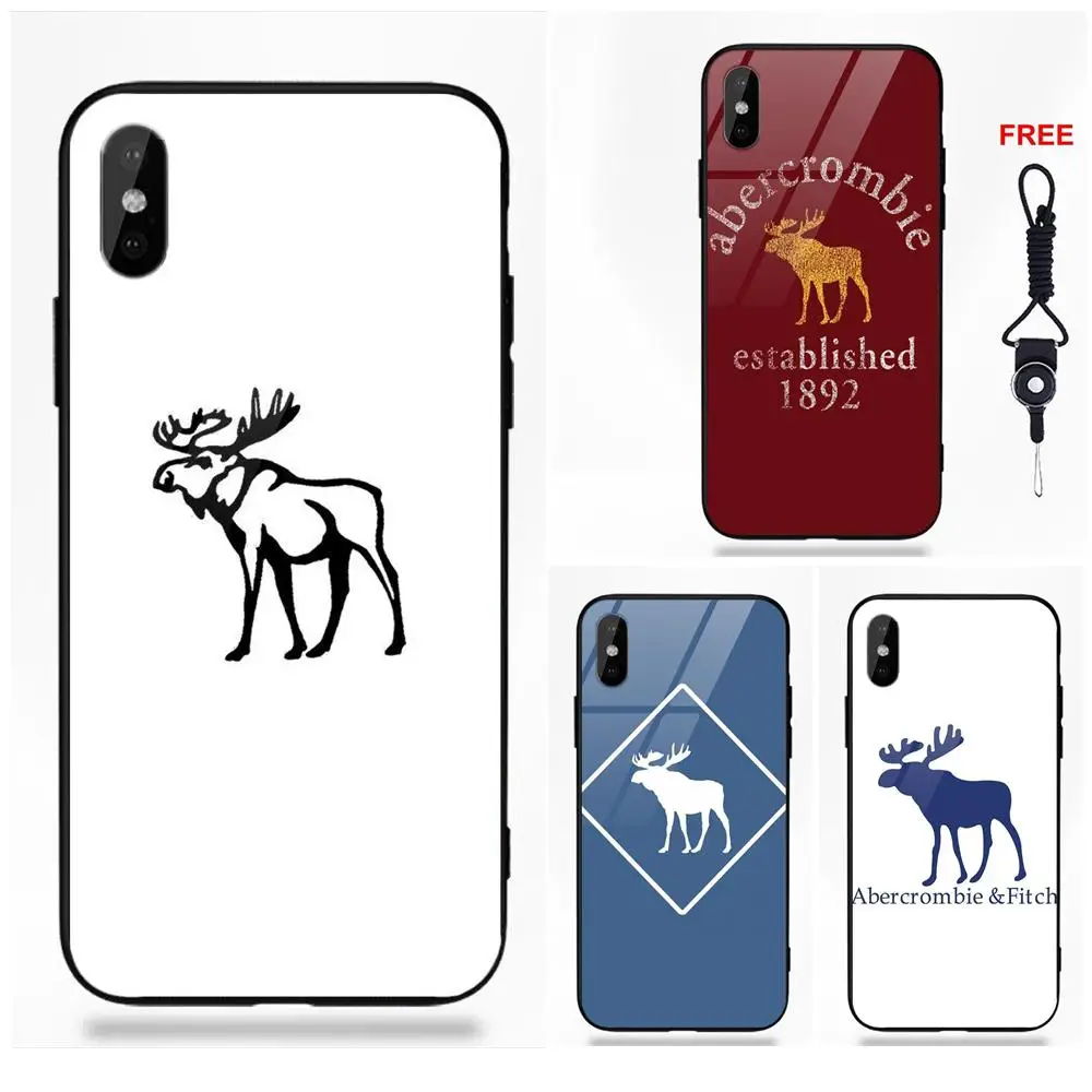 Abercrombie и Fitch логотип для huawei Honor 7X P20 Lite mate 10 Pro Redmi 5 Note 5A 6 Galaxy S8 S9 Plus|Чехлы-накладки| |