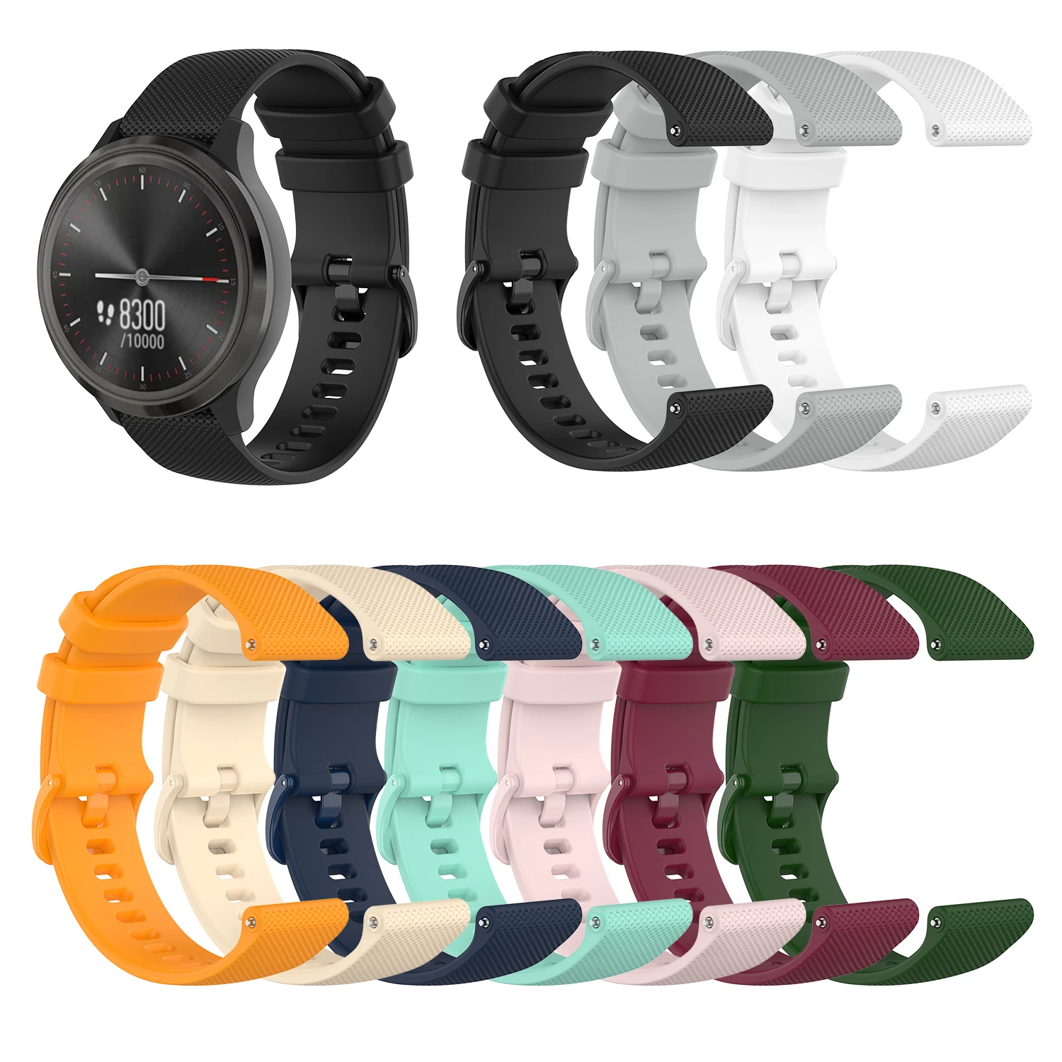 Мягкий силиконовый сменный ремешок для Garmin Vivoactive3 Vivomove HR смарт-браслет Vivoactive 3