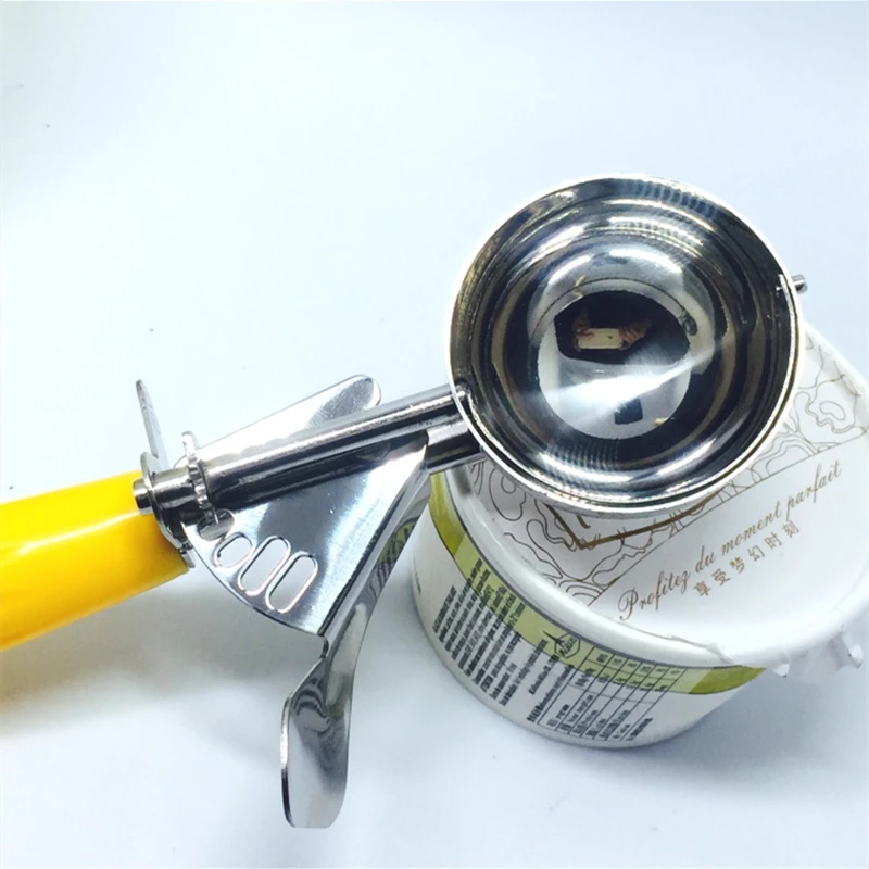 Stainless Steel Ice Cream Scoop Tool cookie scoop Icecream Spoon Kitchen Gadgets Sticks Mashed Potatoes Watermelon Spoon 1P