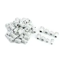 50 шт. водонепроницаемый кабель диапазон PG7-PG16 3,5-6 мм/10-14 мм Кабели сальник серый