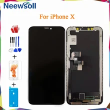 Amoled Oled For iPhone X LCD Display Screen For iPhone X Touch Screen Digitizer Assembly Replacement