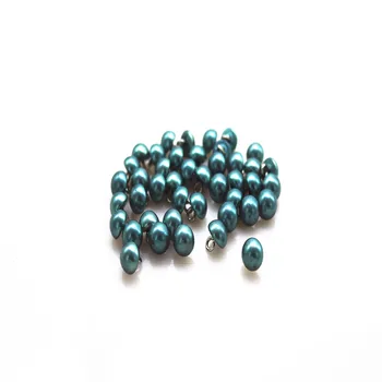 

Sewing buttons 50pcs 8mm Malachite green half pearl shank button