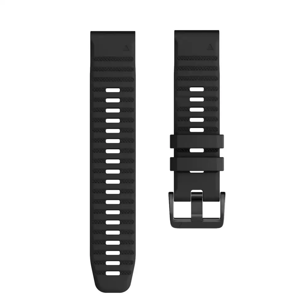 Ремешок для часов QuickFit 22 мм для Garmin Forerunner 945 935 Easyfit силиконовый ремешок на запястье для Garmin Fenix 6 6 Pro Fenix 5 5Plus - Цвет: Black