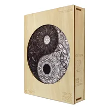 Puzzle chinois Yin Yang en bois pour adultes et enfants, jouets éducatifs, bricolage, artisanat, forme de Tai Chi Kung Fu avec boîte originale, cadeaux