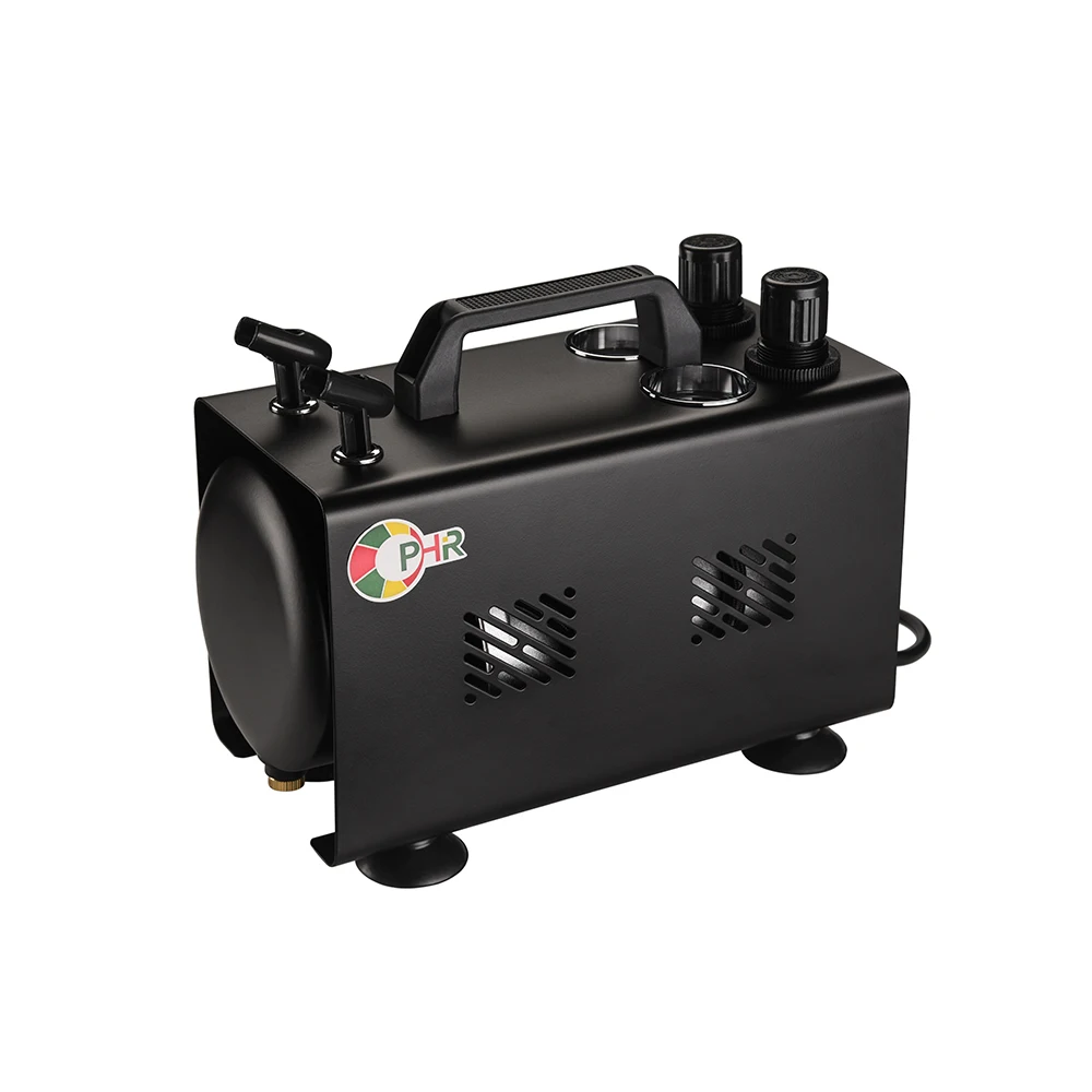 OPHIR Airbrush Compressor with Tank Double Filter Holder for 2 Airbrushes Single Cylinder Piston Compressor AC063B sagud airbrush accessories in line mini air filter and water trap connects directly onto airbrushes and hoses with 1 8 threads