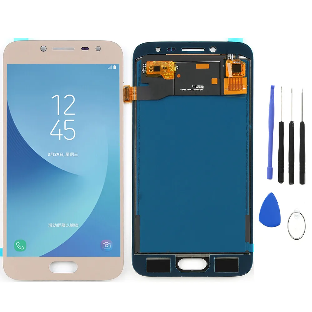 Для samsung Galaxy J2 Pro lcd J250 SM-J250F/DS lcd дисплей сенсорный экран замена дигитайзера для samsung J2 Pro J250 lcd - Цвет: gold lcd with tools