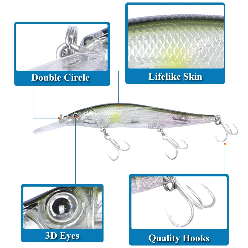 1 шт. рыболовные приманки Minnow 13,5 см 17 г качественные подвесные воблеры 3D реалистичные глаза бас приманка для щуки искусственная жесткая приманка